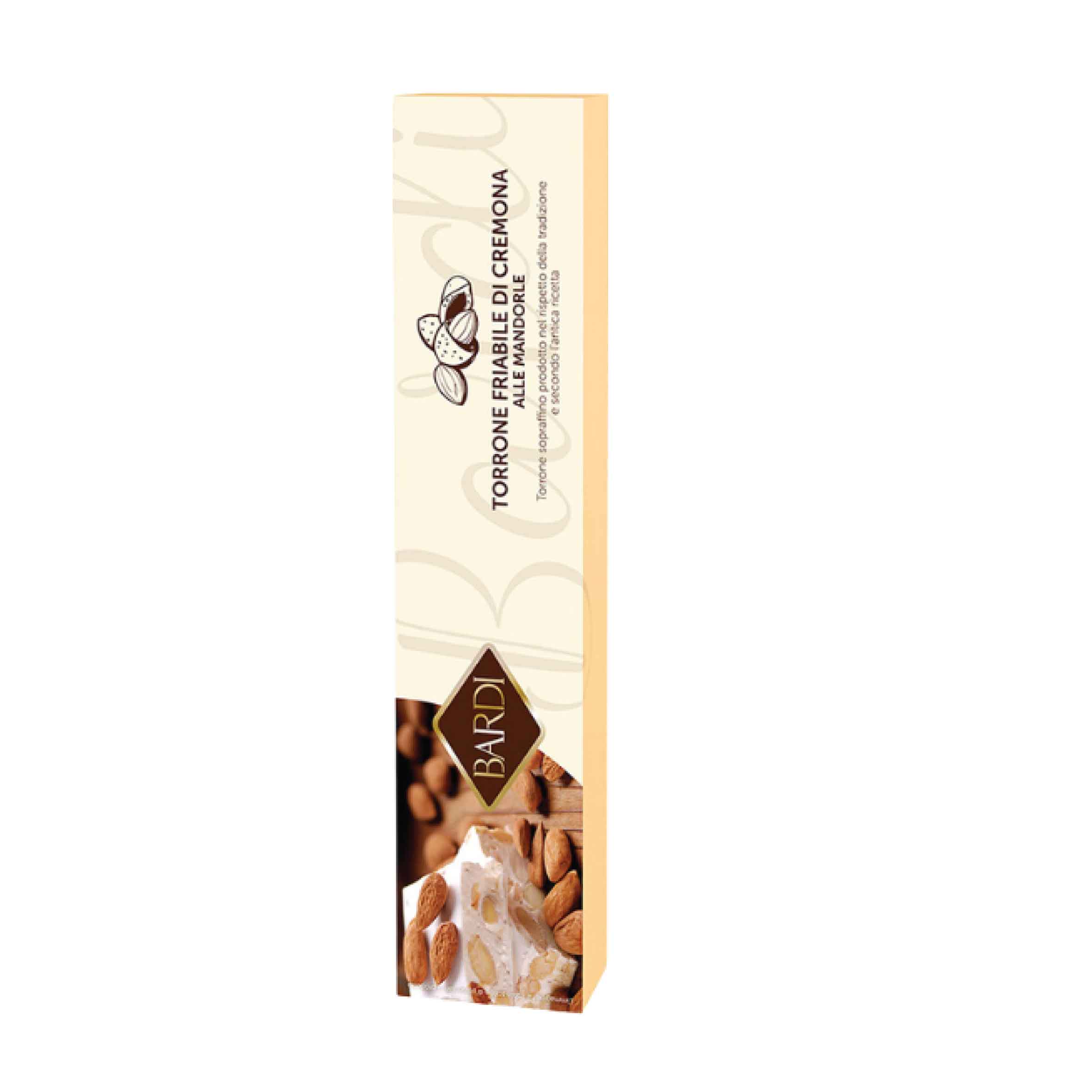 TORRONE FRIABILE DI CREMONA CON MANDORLE ITALIANE