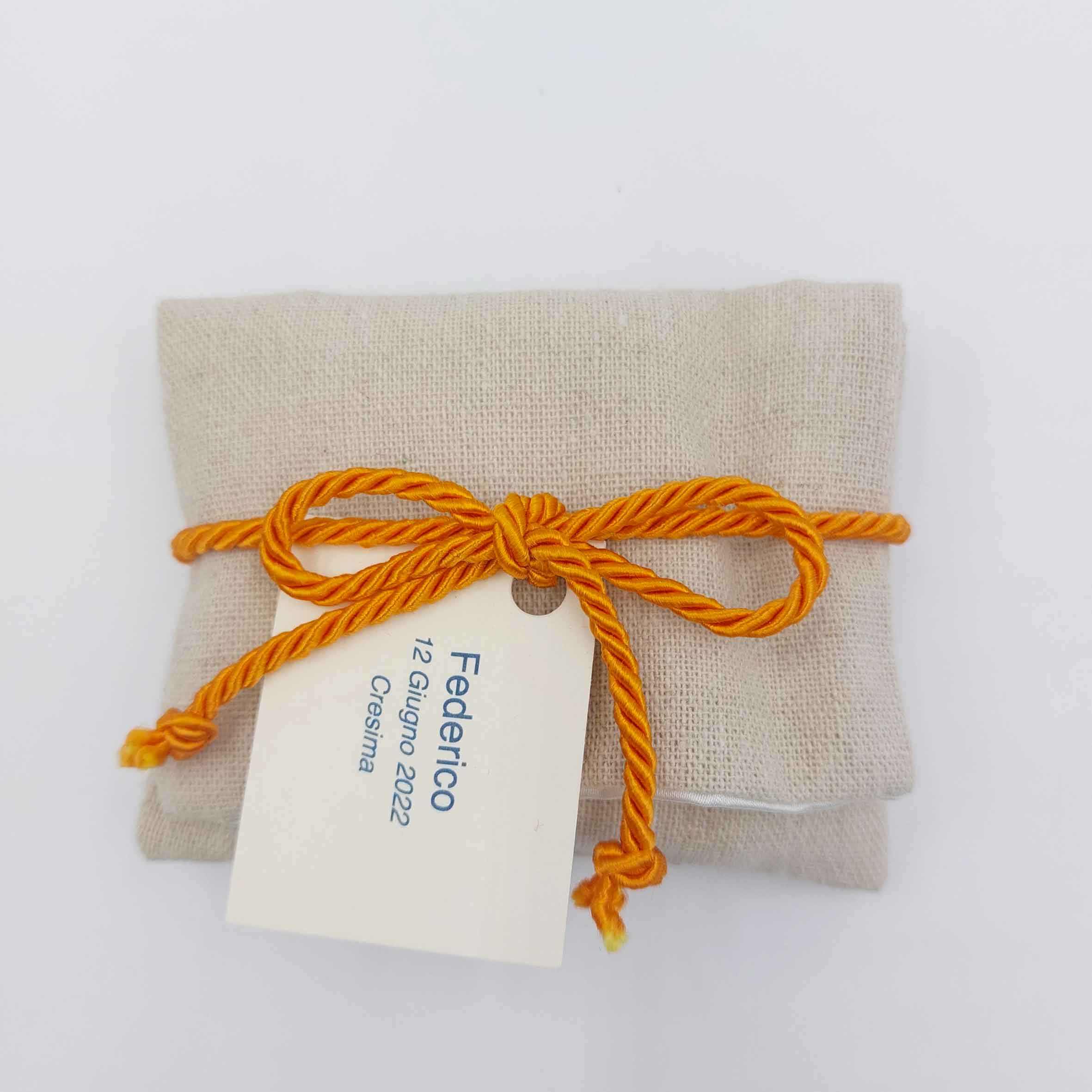 A6 - Bustina di lino con cordino