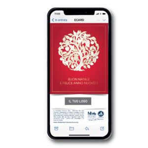 E-CARD B/2 ROSSO ORO