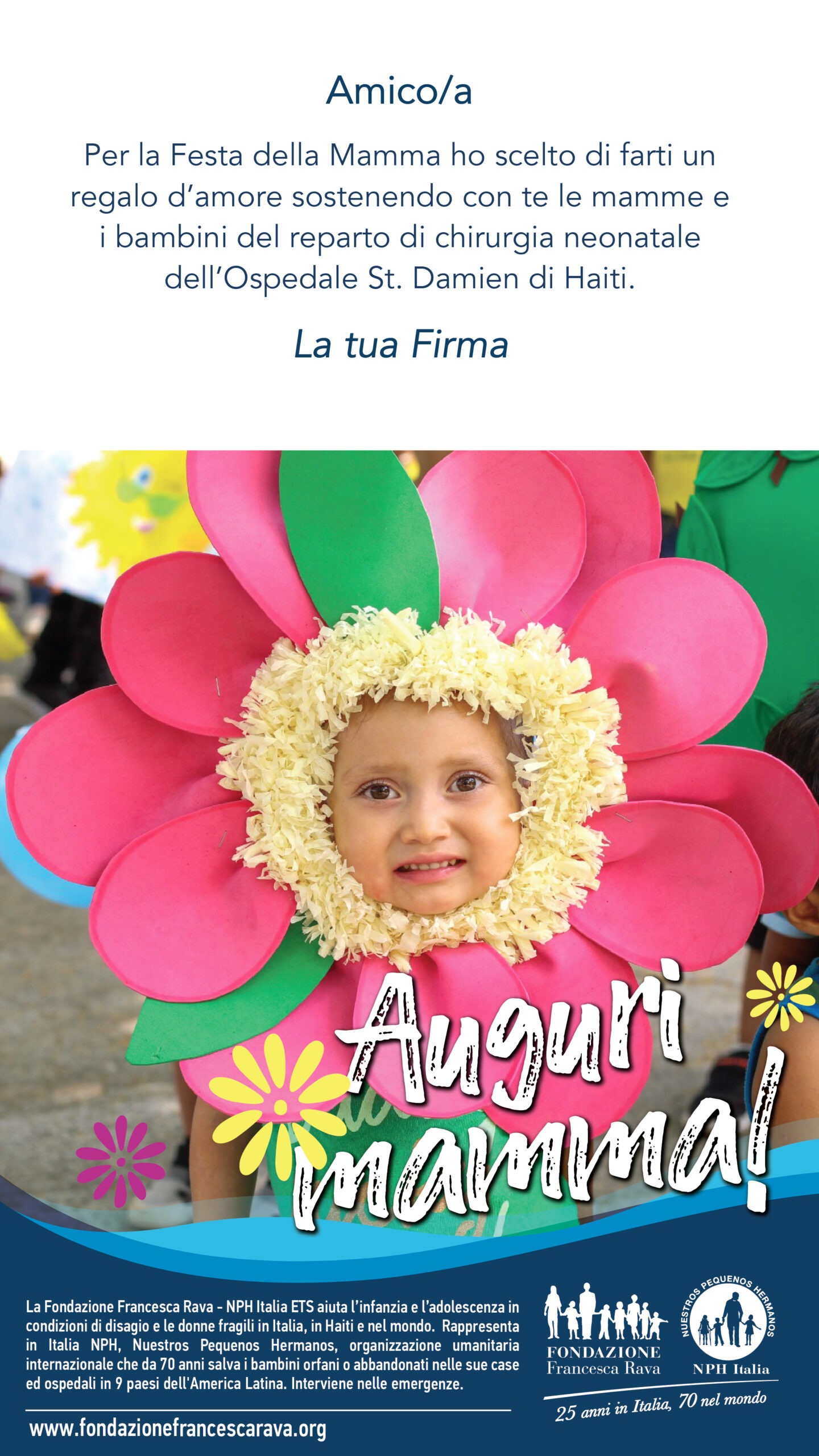 Festa della Mamma per l'Ospedale St. Damien