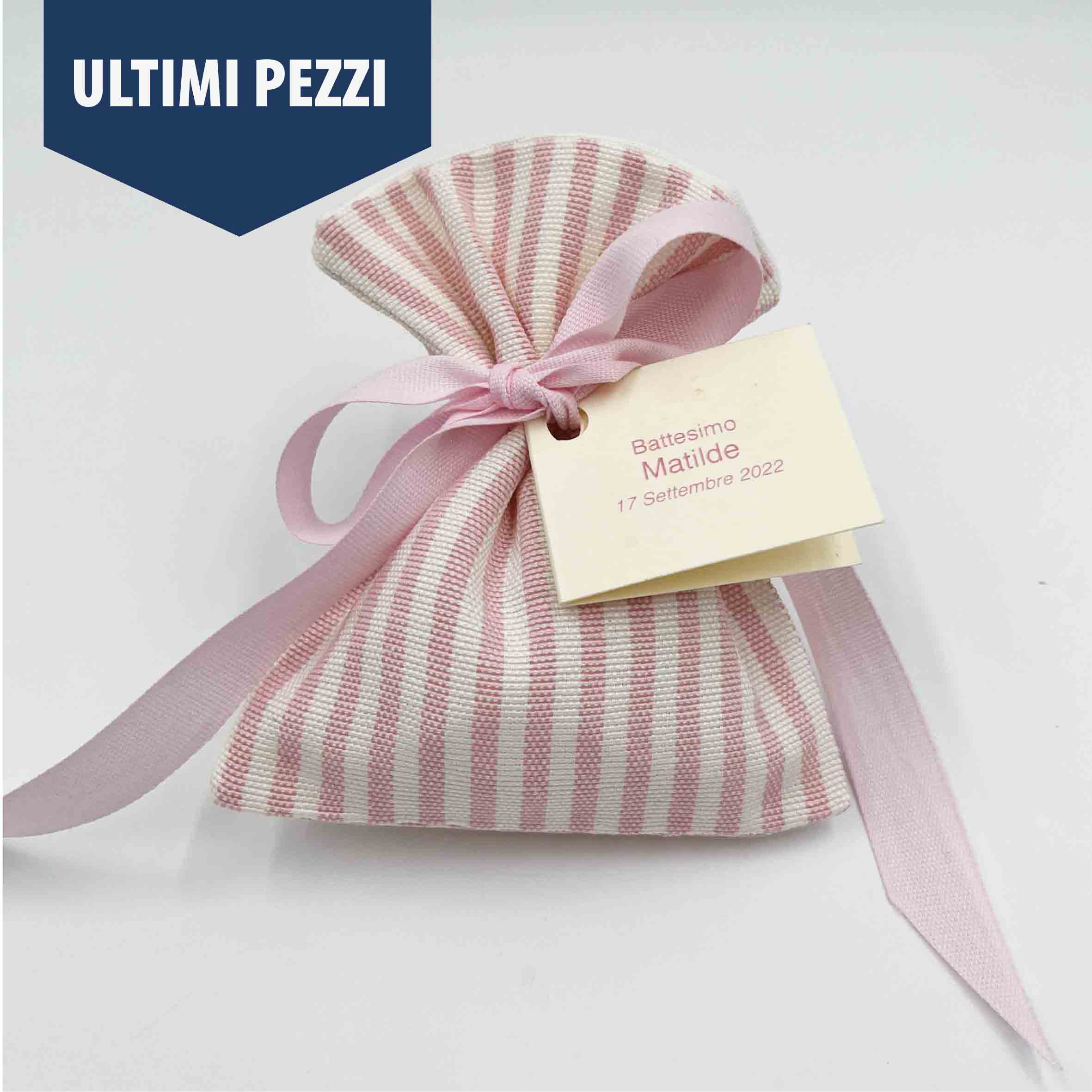 A18 - Cotone a righine bianco rosa