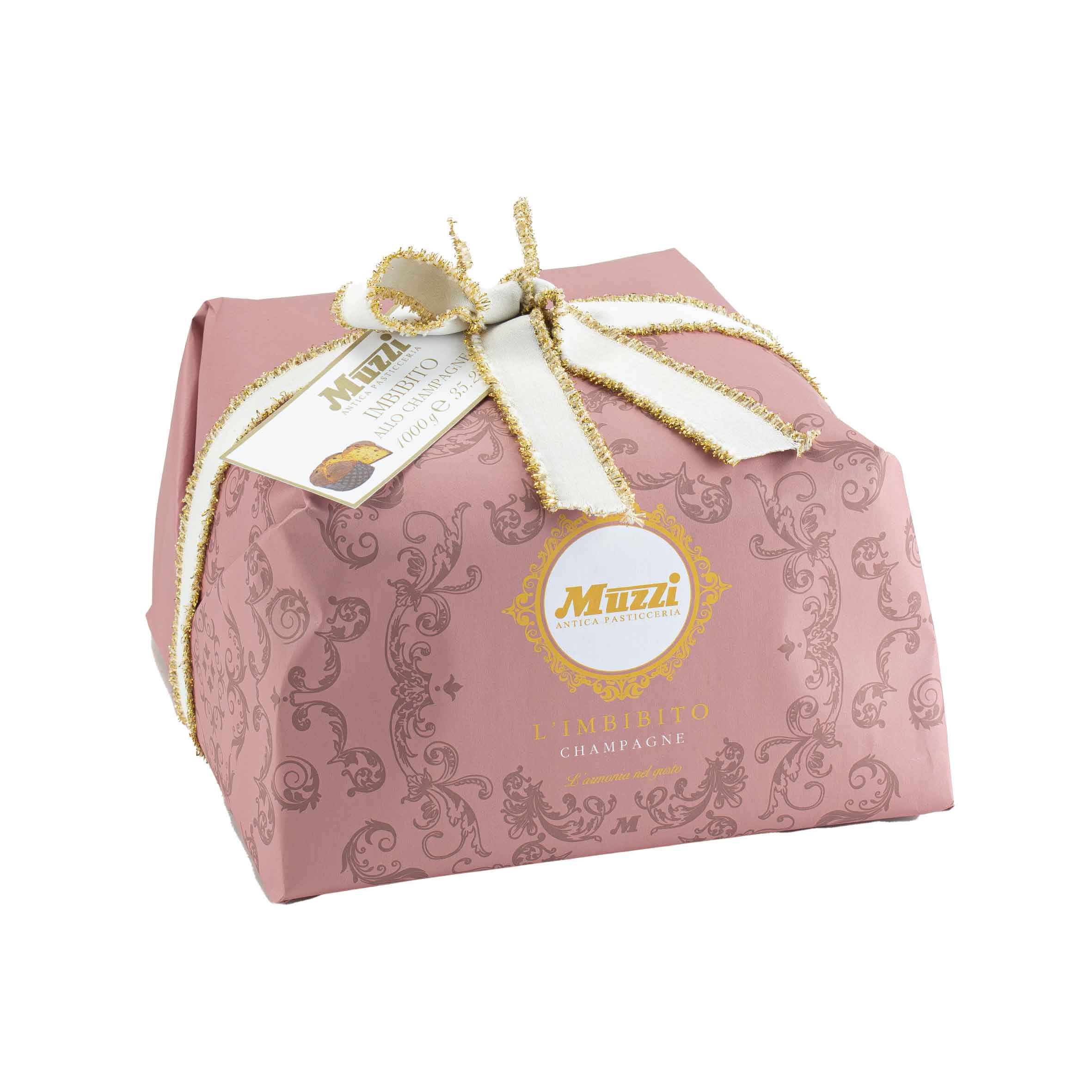 PANETTONE ALLO CHAMPAGNE "DE VENOGE" 1KG MUZZI