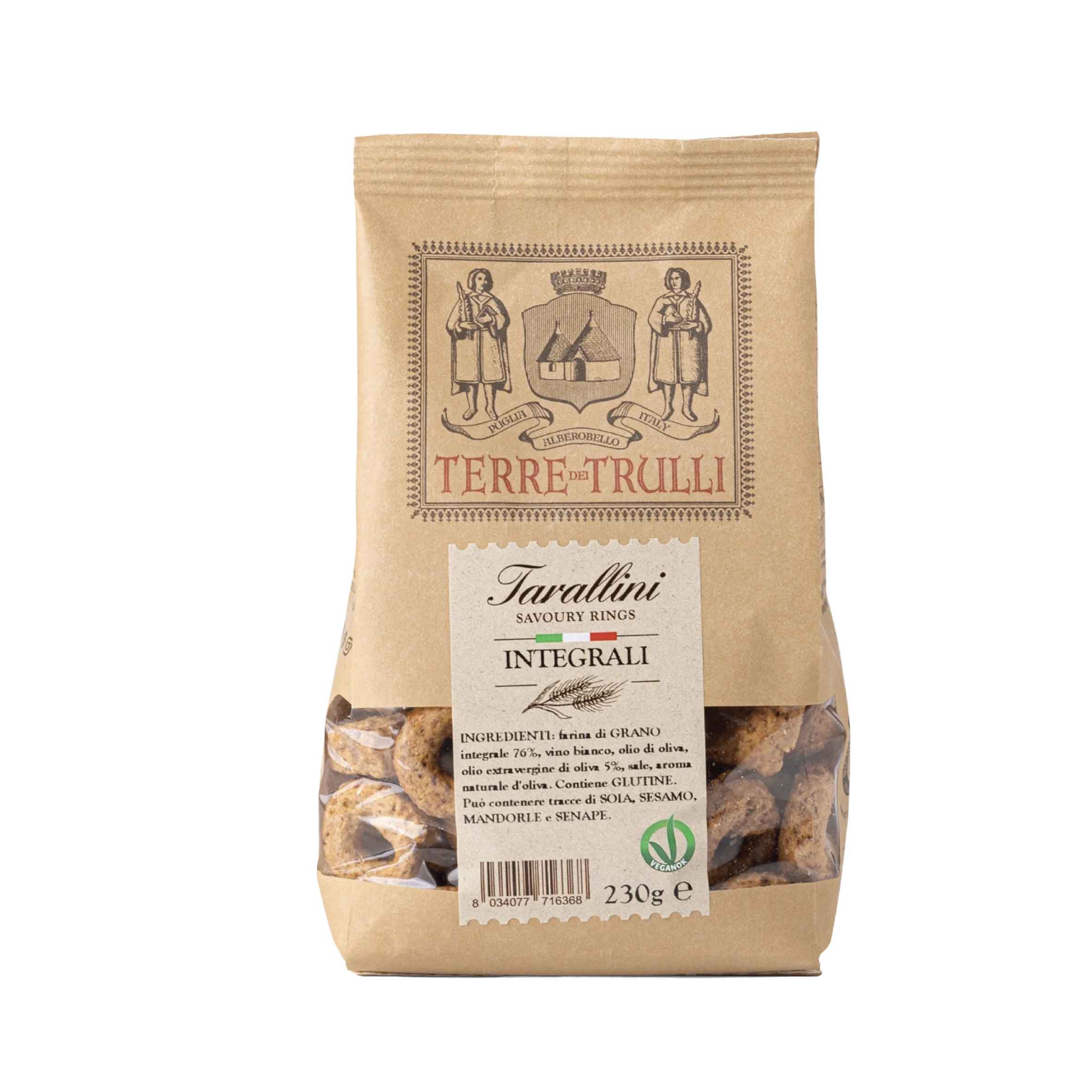 Tarallini integrali 230 gr Terre dei Trulli